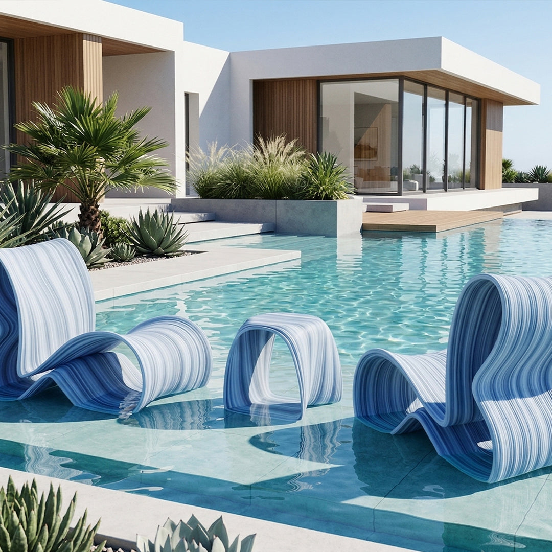 Tenjam Baja Side Table-Stool - In-Pool & Patio Furniture - Majestic Fountains