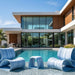 Tenjam Baja Side Table-Stool - In-Pool & Patio Furniture - Majestic Fountains