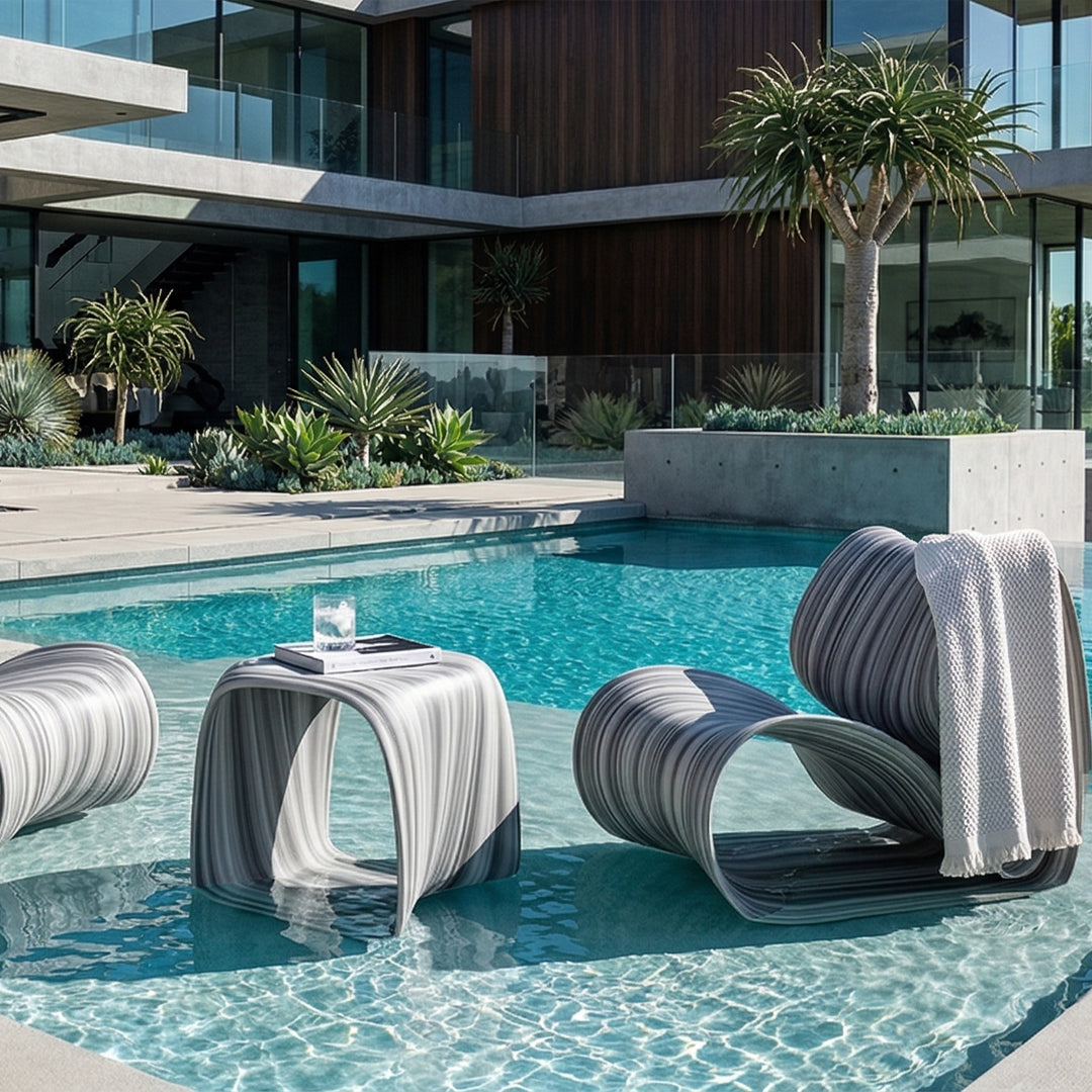Tenjam Baja Side Table-Stool - In-Pool & Patio Furniture - Majestic Fountains