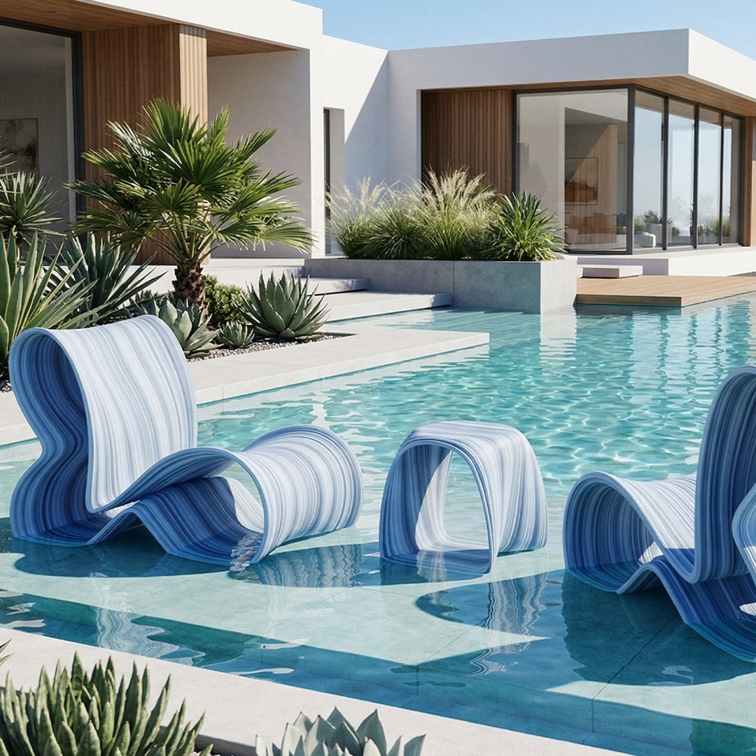 Tenjam Baja Studio Chair - Set of 2 - In-Pool & Patio Furniture - Majestic Fountains