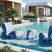 Tenjam Baja Studio Chair - Set of 2 - In-Pool & Patio Furniture - Majestic Fountains