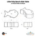 Tenjam Little Fishy Bench-Side Table - In-Pool & Patio Furniture  - Majestic Fountains
