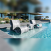 Tenjam Baja Studio Chair - Set of 2 - In-Pool & Patio Furniture - Majestic Fountains