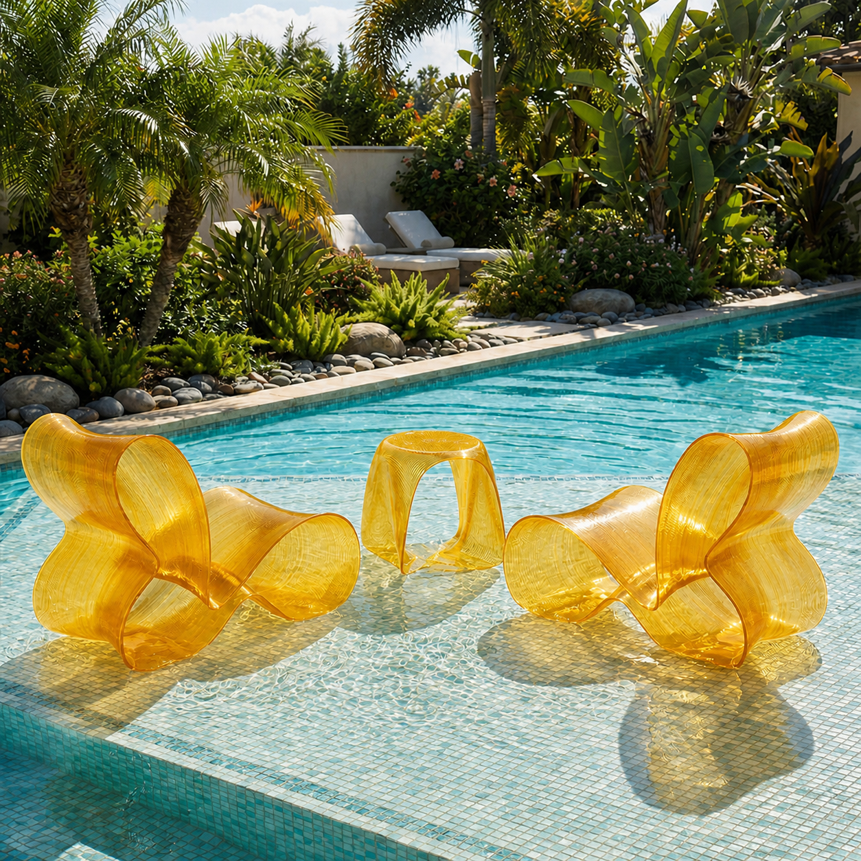 Tenjam Baja Studio Chair - Set of 2 - In-Pool & Patio Furniture
