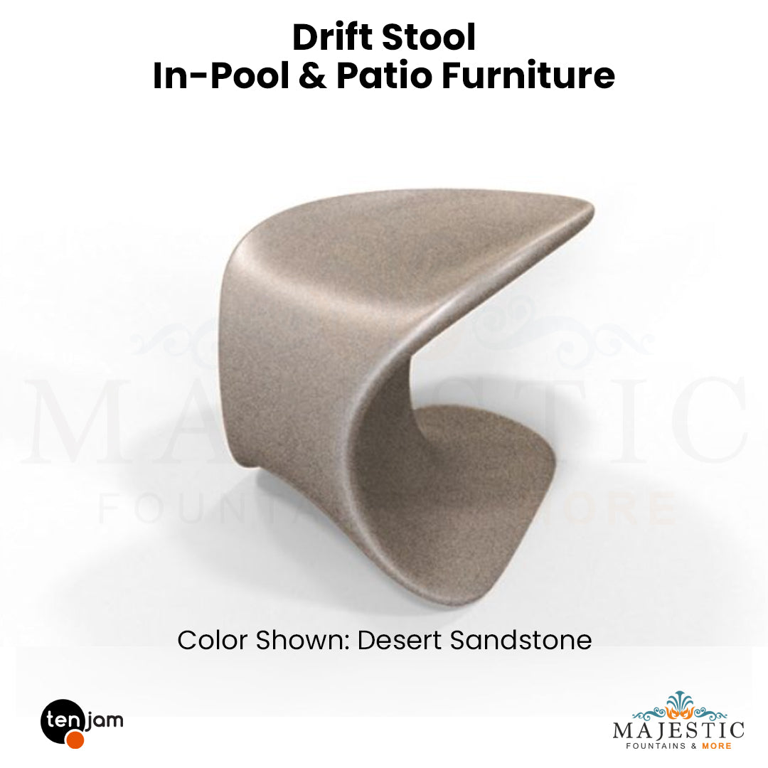 Tenjam Drift Stool In-Pool & Patio Furniture - Majestic Fountains