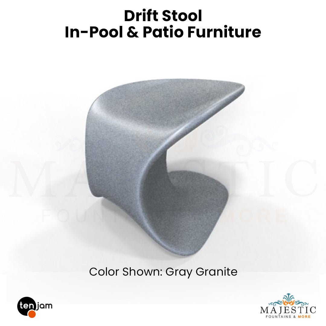 Tenjam Drift Stool In-Pool & Patio Furniture - Majestic Fountains