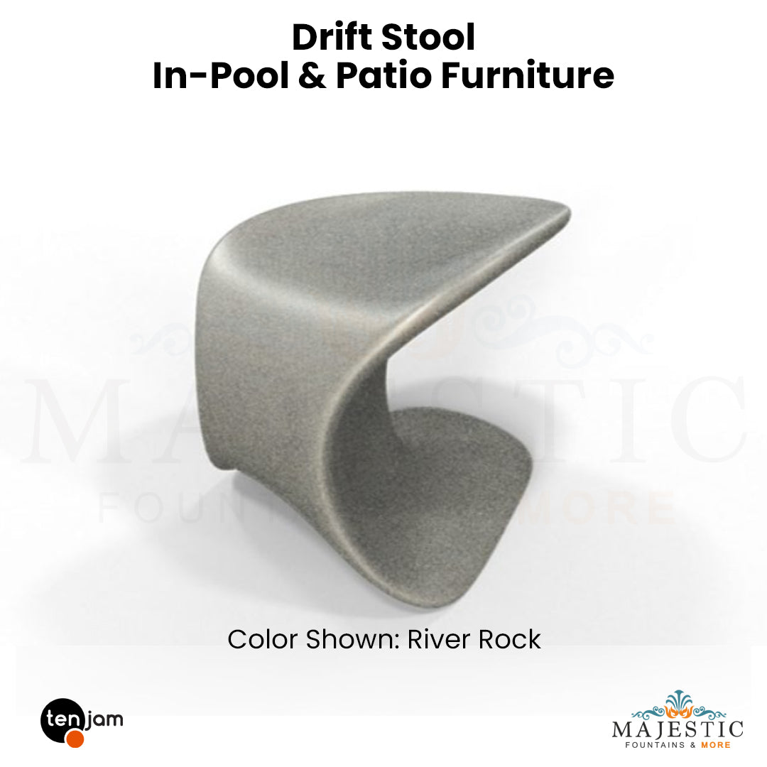 Tenjam Drift Stool In-Pool & Patio Furniture - Majestic Fountains