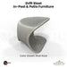 Tenjam Drift Stool In-Pool & Patio Furniture - Majestic Fountains