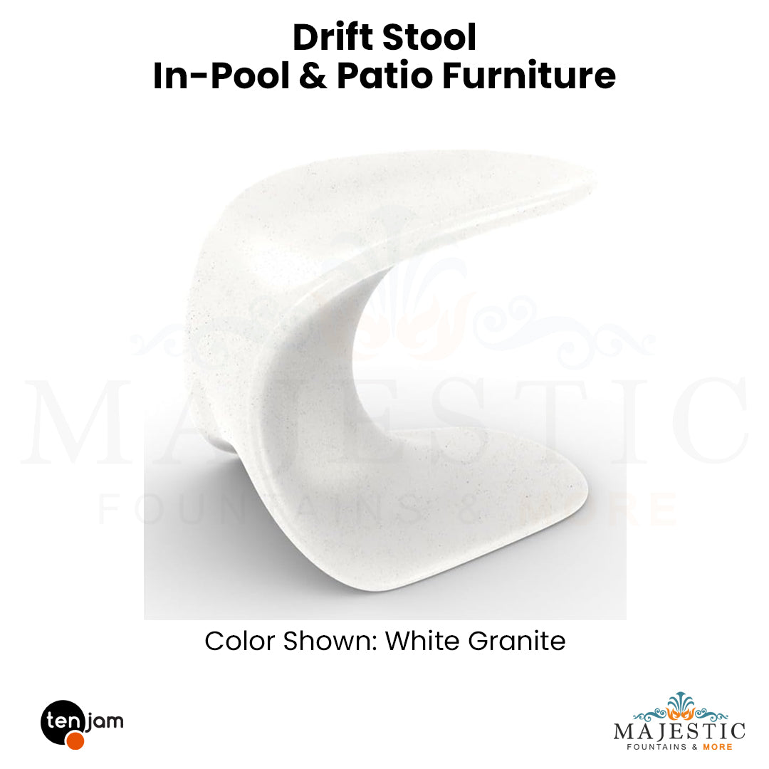 Tenjam Drift Stool In-Pool & Patio Furniture - Majestic Fountains