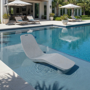 Tenjam Laylo Lounger in Grey Granite - Majestic Fountains