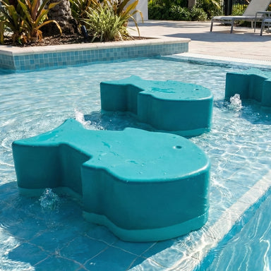 Tenjam Little Fishy Bench-Side Table - In-Pool & Patio Furniture  - Majestic Fountains