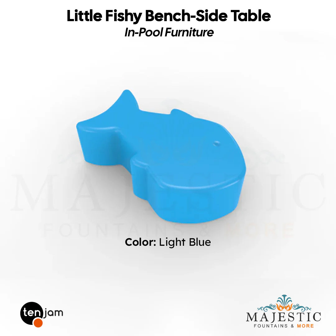 Tenjam Little Fishy Bench-Side Table - In-Pool Furniture - Majestic Fountains