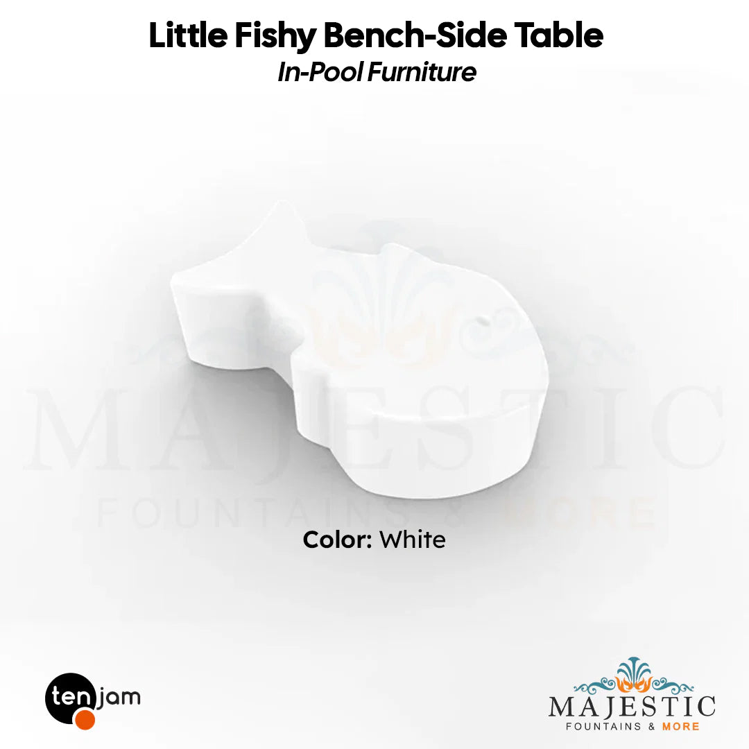 Tenjam Little Fishy Bench-Side Table - In-Pool Furniture - Majestic Fountains