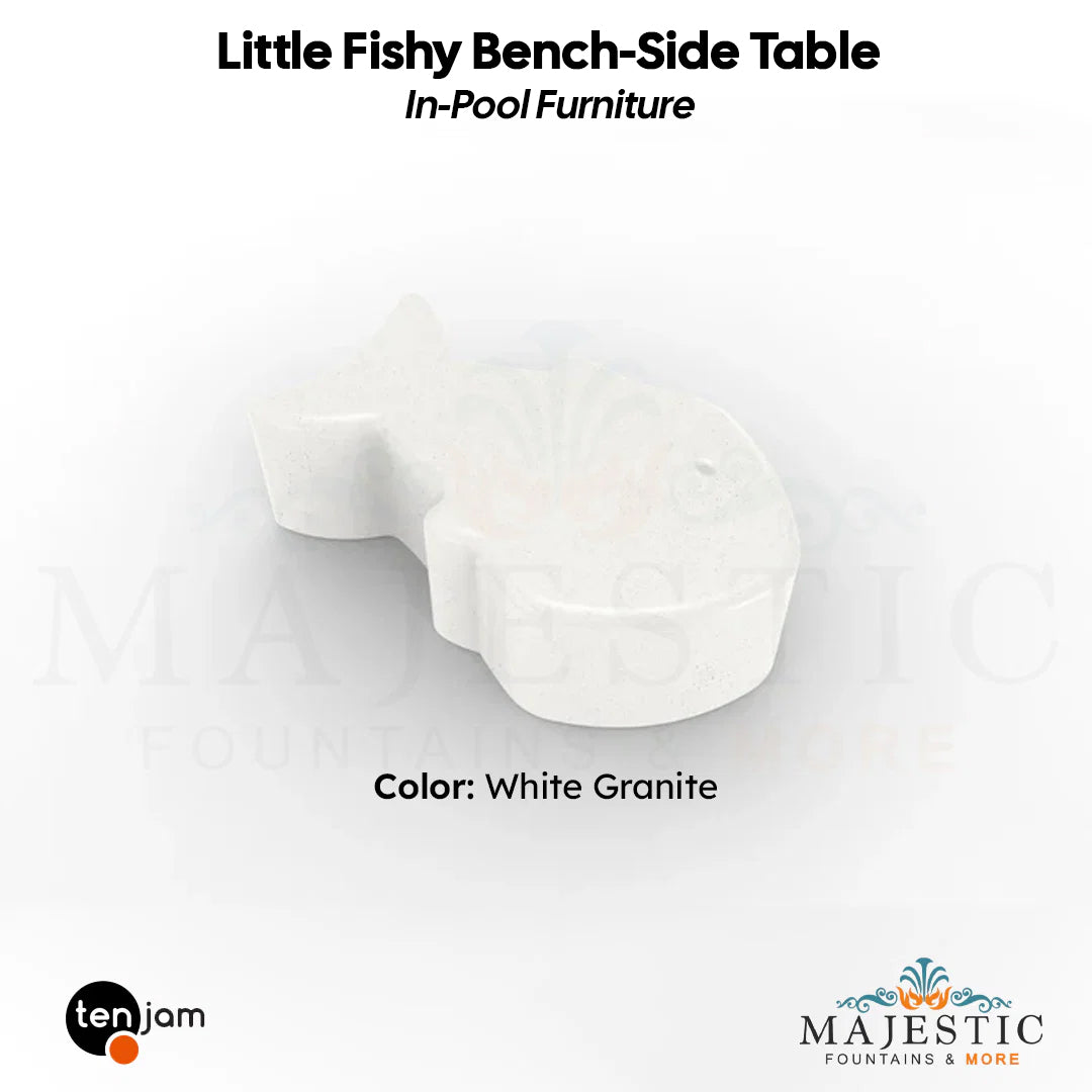 Tenjam Little Fishy Bench-Side Table - In-Pool Furniture - Majestic Fountains