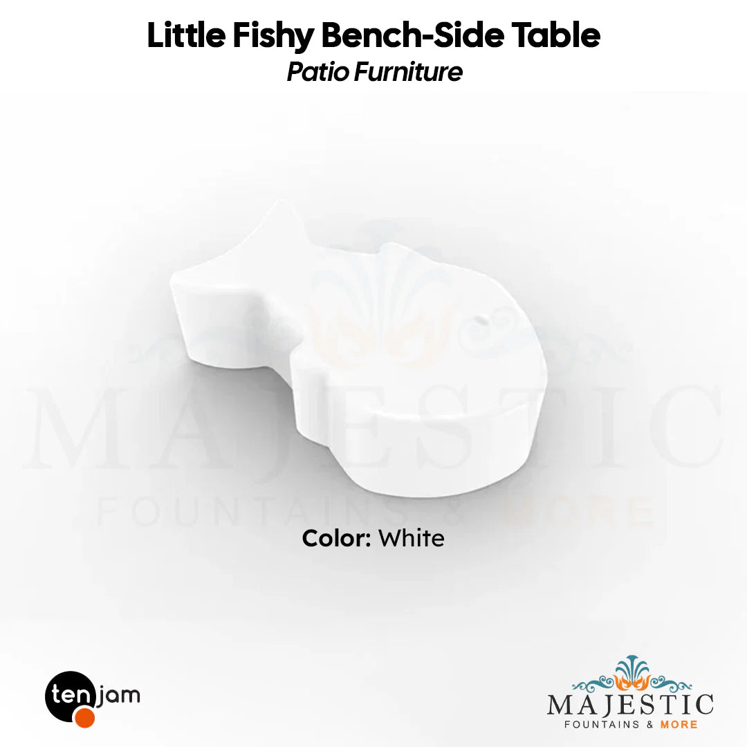 Tenjam Little Fishy Bench-Side Table - Patio Furniture  - Majestic Fountains