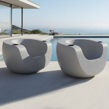 Tenjam Moon Chair in Grey Granite - Majestic Fountains