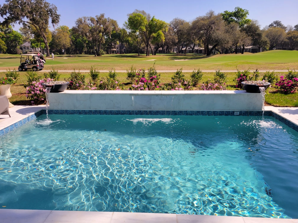 TessaRai Round Fire & Water Bowl in GFRC Concrete