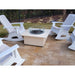 TessaRai 2 PC Square Fire Pit Table - Majestic Fountains and More