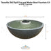 TessaRai 360 Spill Fire and Water Bowl Fountain Kit in GFRC Concrete - Majestic Fountains