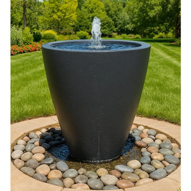 TessaRai 360 Spill Vase Fountain Kit in GFRC Concrete - Majestic Fountains and More