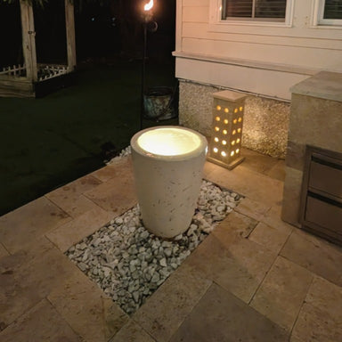 TessaRai 360 Spill Vase Fountain Kit in GFRC Concrete - Majestic Fountains and More