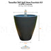 TessaRai 360 Spill Vase Fountain Kit in GFRC Concrete - Majestic Fountains and More
