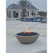 TessaRai Round Fire Bowl in GFRC Concrete - Majestic Fountains and More