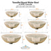 TessaRai Round Water Bowl in GFRC Concrete - Majestic fountains and More