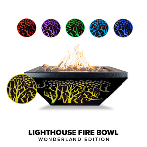The-Outdoor-Plus-Lighthouse-Fire-Bowl-WONDERLAND-EDITION-Majestic Fountains and More