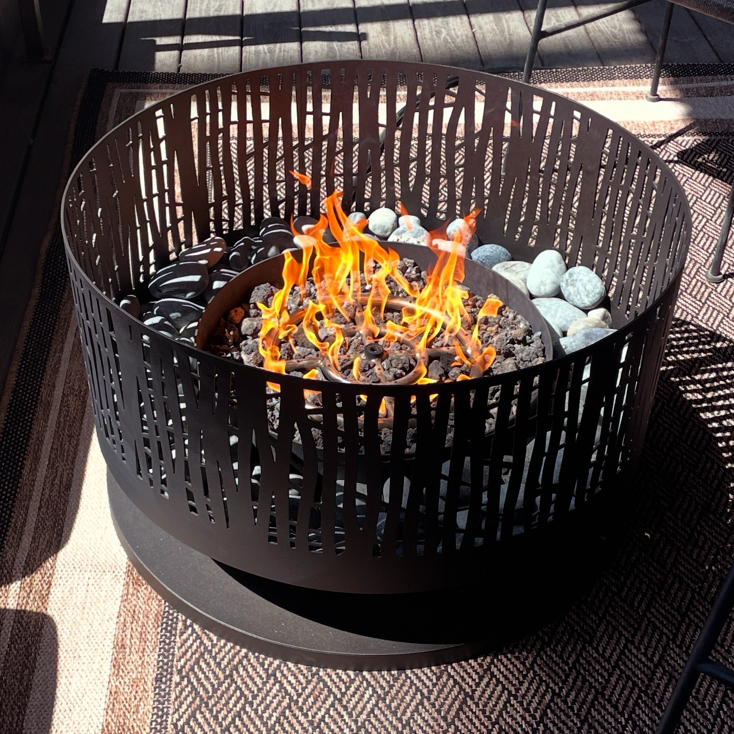 The Branch Fire Pit in Powder Coated - Majestic Fountains and More