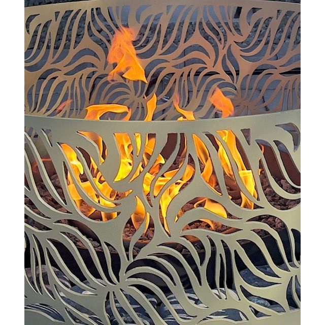 The Flora Fire Pit in Powder Coated - Majestic Fountains and More