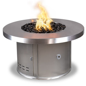 TOP Fires Mabel Fire Pit in Stainless Steel by The Outdoor Plus - Majestic Fountains