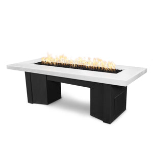 The Outdoor Plus Alameda Fire Pit in Powder Coated Steel - The Black & White Collection + Free Cover