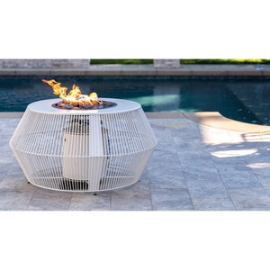 The Outdoor Plus Cesto Fire Pit in Powder Coated Steel - Majestic Fountains and More