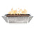 TOP Fires Maya Linear Fire & Water Bowl in GFRC Concrete by The Outdoor Plus - Majestic Fountains