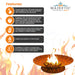 The Aurora Fire Pit in Powder Coated  - Majestic Fountains