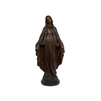 The Madonna Bronze Table Top Sculpture - Majestic Fountains