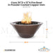 The Outdoor Plus Cazo 30D x 12H Fire Bowl in Powder Coated Copper Vein - QUICKSHIP - Majestic Fountains