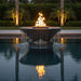 The Outdoor Plus Cazo 360 Fire & Water Bowl in  GFRC Concrete - Majestic Fountains