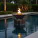 The Outdoor Plus Cazo 360 Fire & Water Bowl in  GFRC Concrete - Majestic Fountains