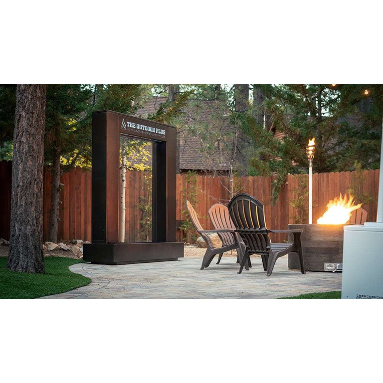 The Outdoor Plus Paradise Falls Rain Curtain Self Contained Unit in Powder Coated Metal