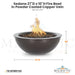The Outdoor Plus Sedona 27D x 10H Fire Bowl in Powder Coated Copper Vein - QUICKSHIP - Majestic Fountains