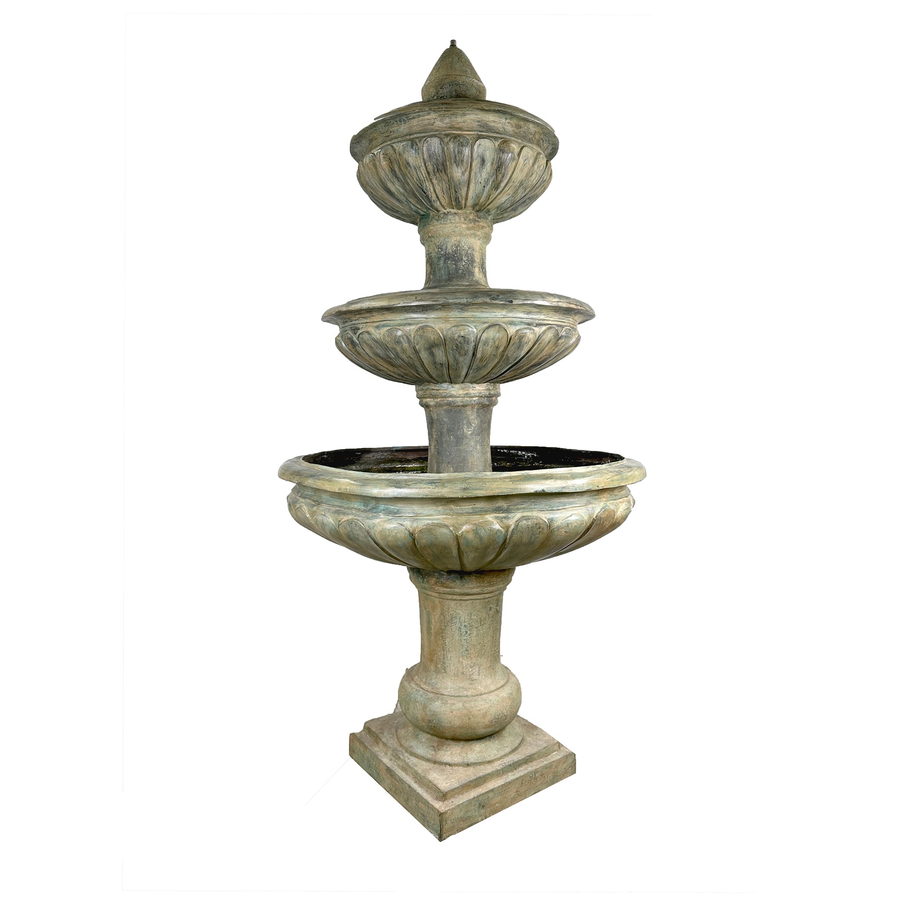 Three-Tier Classic Outdoor Bronze Fountain Sculpture
