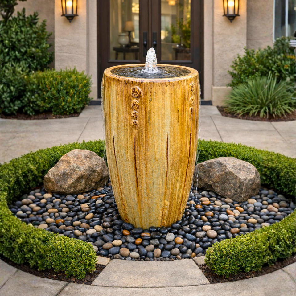 Cream and Coffee Drips Tivoli Single Vase Fountain Kit - FNT3669