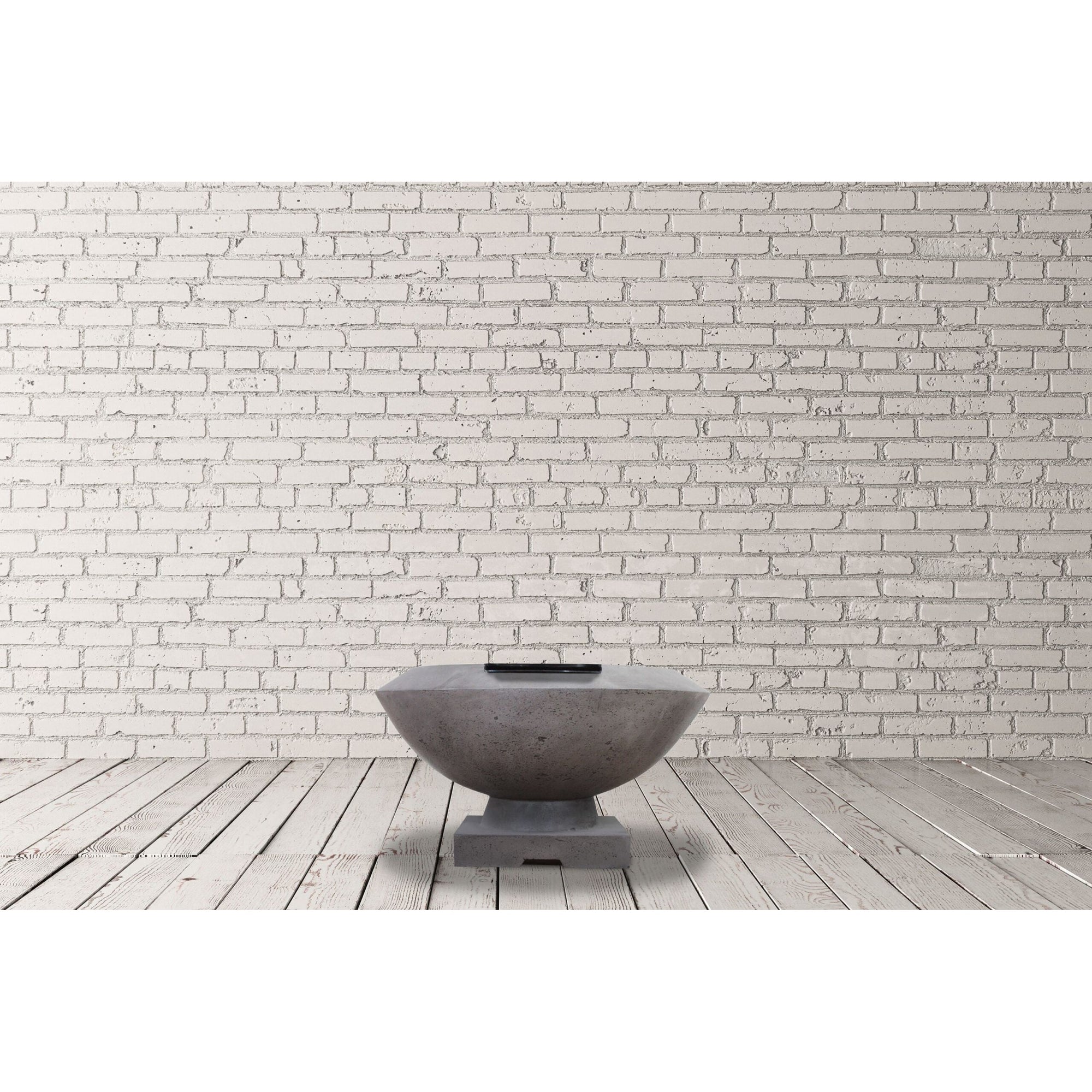 Toscano Fire & Water Bowl in GFRC Concrete by Prism Hardscapes - Majestic Fountains and More
