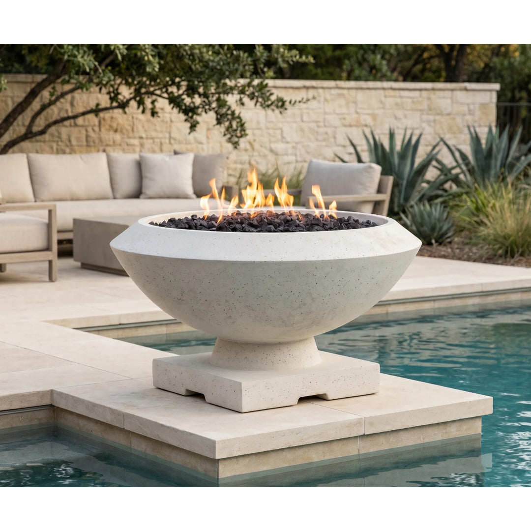 Toscano Fire Bowl PH-442-FB in GFRC - Majestic Fountains
