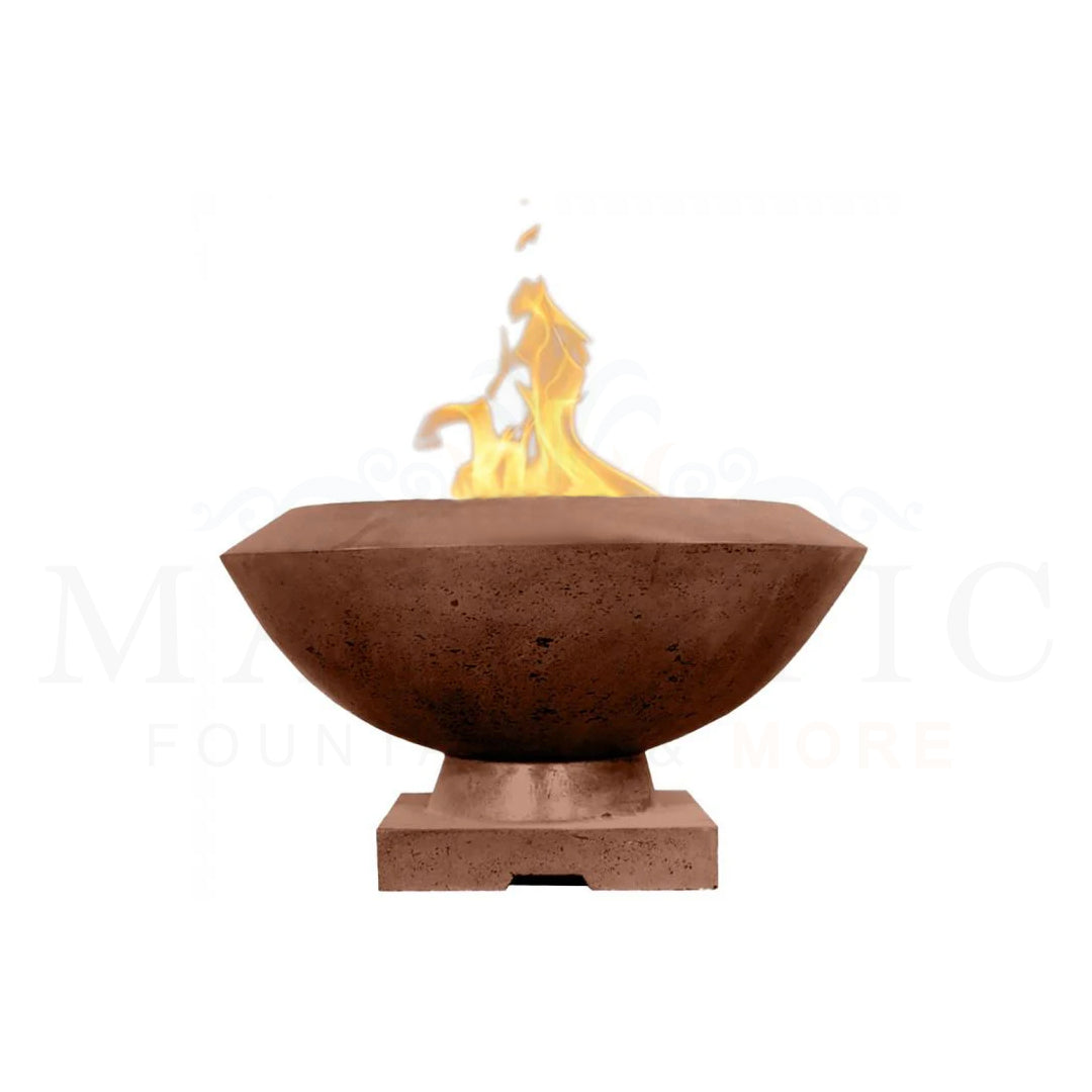 Toscano Fire Bowl PH-442-FB in GFRC Concrete by Prism Hardscapes Cafe - Majestic Fountains