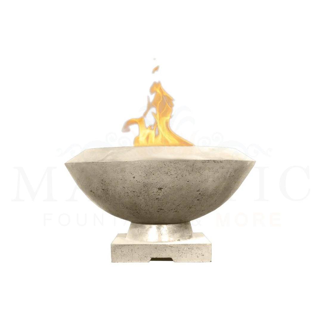 Toscano Fire Bowl PH-442-FB in GFRC Concrete by Prism Hardscapes Coastal   - Majestic Fountains