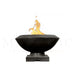 Toscano Fire Bowl PH-442-FB in GFRC Concrete by Prism Hardscapes Ebony  - Majestic Fountains