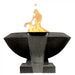Toscano Fire & Water Bowl in GFRC Concrete by Prism Hardscapes - Majestic Fountains and More